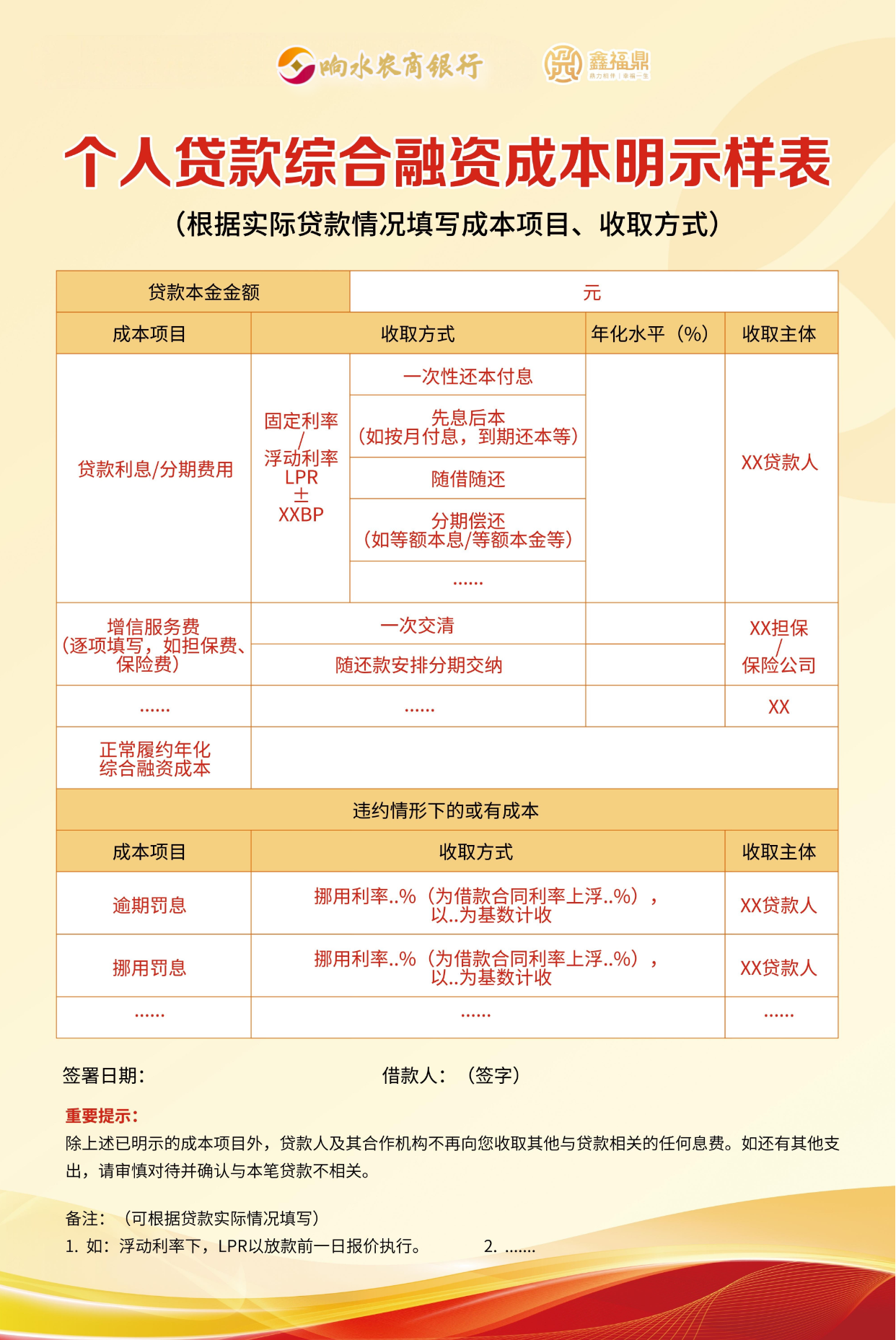样表 样表
